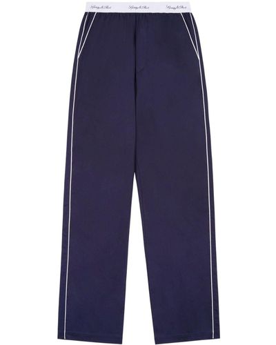 Sporty & Rich Vendome Pajama Pants - Blue