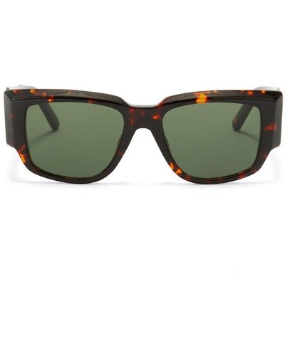 Palm Angels Square-frame Sunglasses - Green