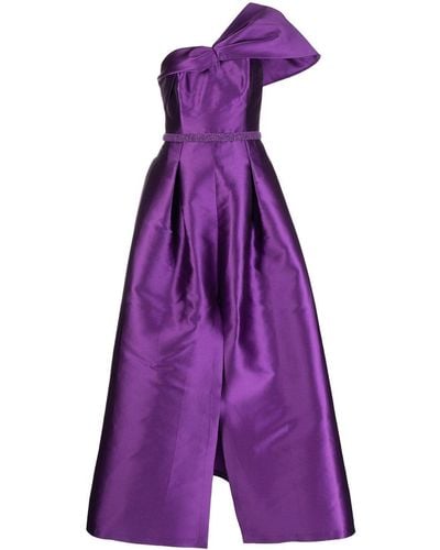 Sachin & Babi Deliah Single-shoulder Gown - Purple