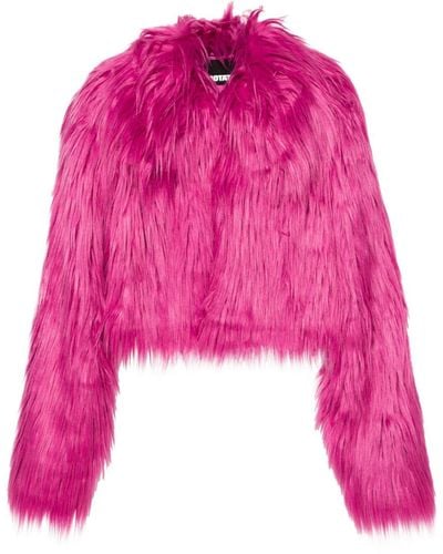 ROTATE BIRGER CHRISTENSEN Jacke aus Faux Shearling - Pink