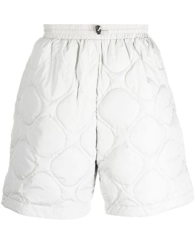 Arte' Quilted Padded Shorts - White