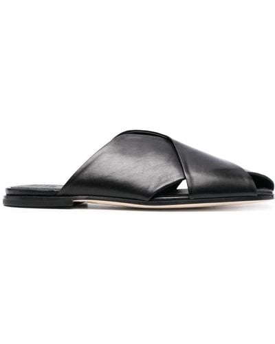 Officine Creative Fidel 008 Cut-out Leather Sandals - Black