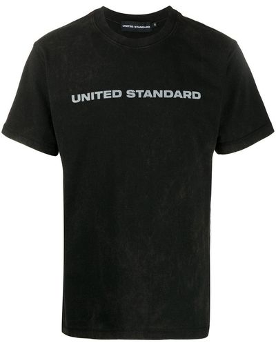 United Standard ロゴ Tシャツ - ブラック