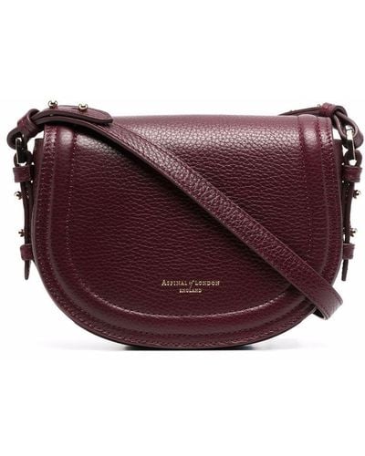 Aspinal of London Small Stella Satchel - Red