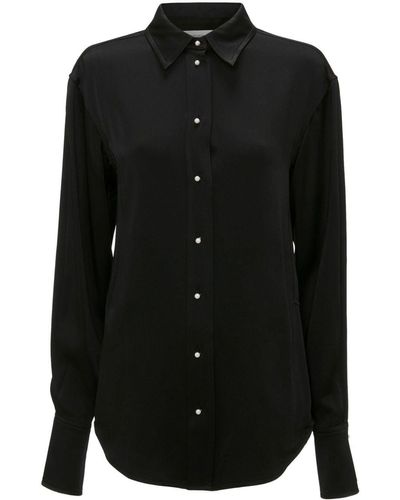 Victoria Beckham Chemise à manches longues - Noir