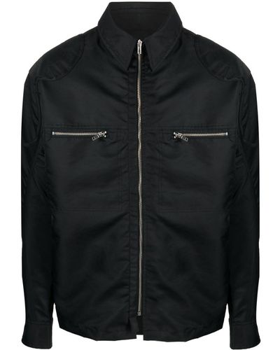 GmbH Zip-up Shirt Jacket - Black