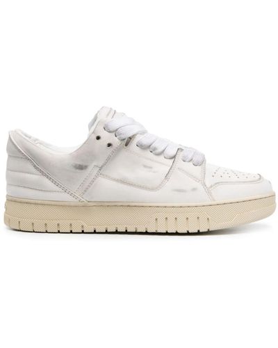 1989 STUDIO Vintage Dirty Leather Trainers - White