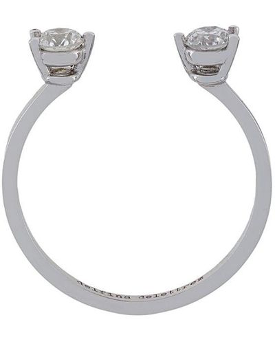 Delfina Delettrez 18kt 'Dots' Weißgoldring mit Diamanten