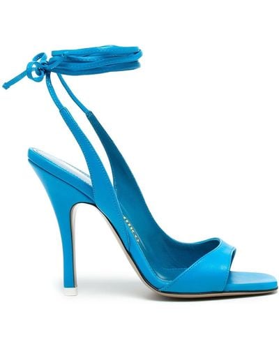 The Attico Inez 105mm Sandals - Blue