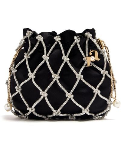 Rosantica Selene Capri Velvet Shoulder Bag - Black