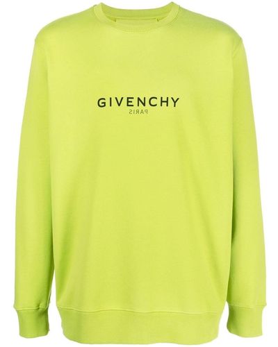 Givenchy Sweatshirt mit Logo-Print - Gelb