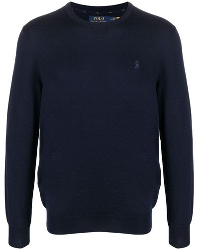 Polo Ralph Lauren Trui Met Geborduurd Logo - Blauw