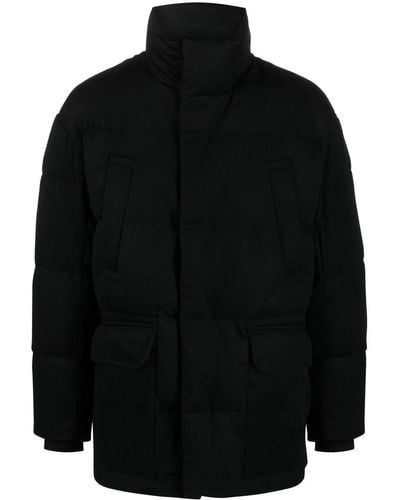 Emporio Armani High-neck Padded Jacket - Black