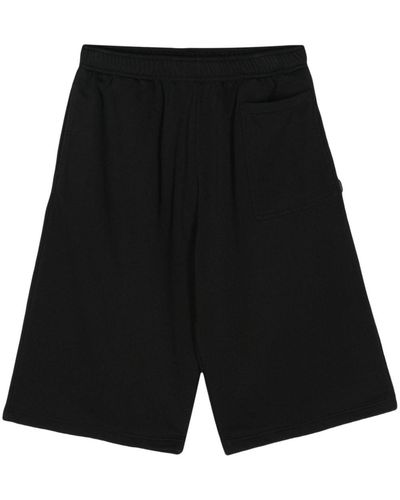 MM6 by Maison Martin Margiela Pantalones cortos de chándal por la rodilla - Negro