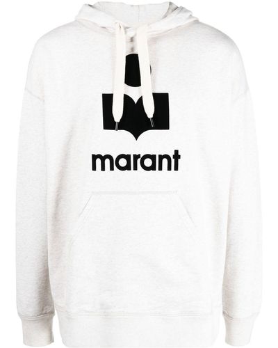 Isabel Marant Logo Patch Hoodie - White