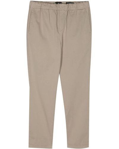 7 For All Mankind Tapered-leg Cotton Trousers - Natural