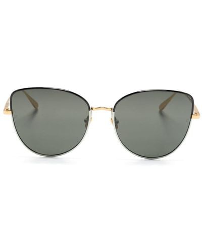 Linda Farrow Eloise Oversize-frame Sunglasses - Grey