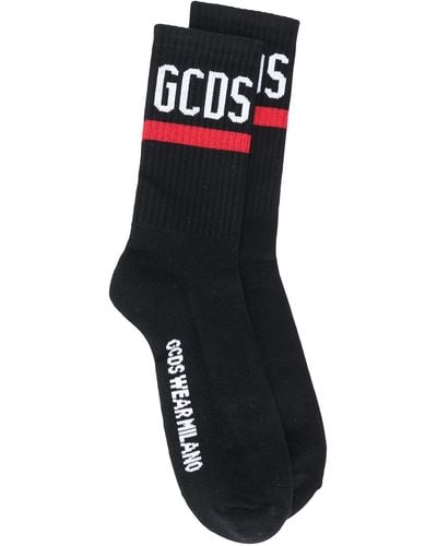 Gcds Calcetines con logo - Negro