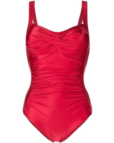 Duskii Diane Ruched Swimsuit - Red