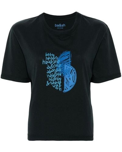 Ba&sh Katoenen T-shirt - Zwart