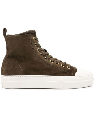 Tom Ford Ankle-length Lace-up Sneakers - Brown