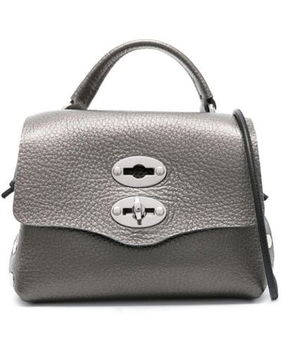 Zanellato Super Baby Postina Leather Mini Bag - Grey