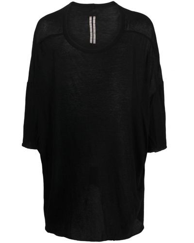 Rick Owens Tommy Langarmshirt - Schwarz