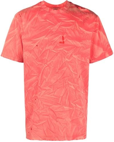 424 T-Shirt mit Batikmuster - Pink