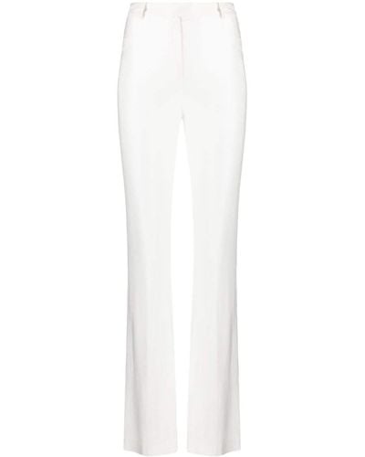 Alexandre Vauthier Flared Satin Trousers - White