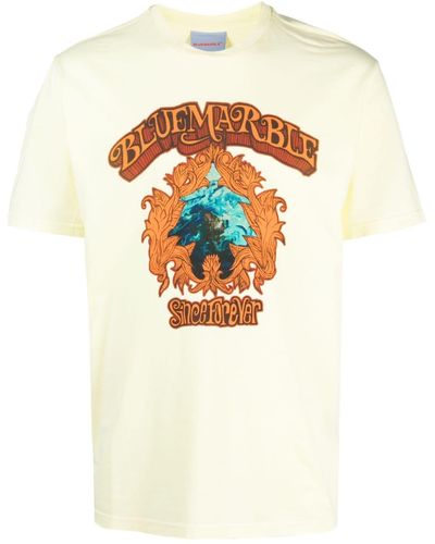 Bluemarble T-shirt Met Logoprint - Wit