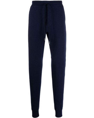 Tom Ford Drawstring-waist Cashmere Track Trousers - Blue
