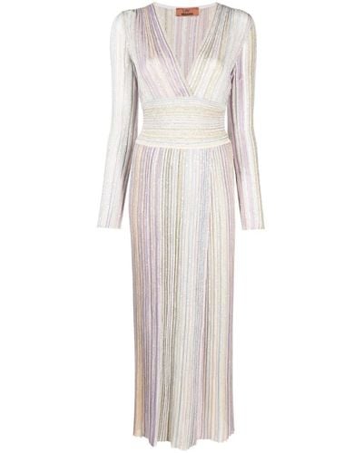 Missoni Sequin-embellished Pleated Maxi Dress - Pink