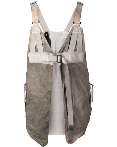 Boris Bidjan Saberi Sliding-buckle Fastening Vest - Gray