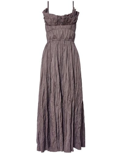 Altuzarra Brigitte Ruched A-line Dress - Purple