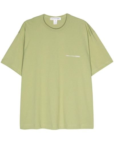 Comme des Garçons T-Shirt mit Logo-Print - Grün