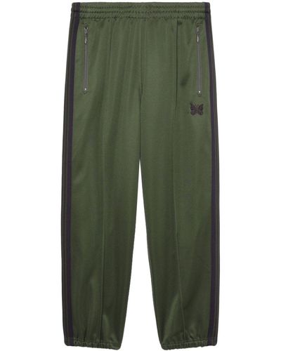 Needles Pantalones de chándal con cremallera - Verde