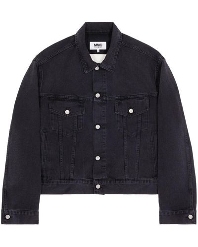 MM6 by Maison Martin Margiela Button-up Denim Jacket - Blue