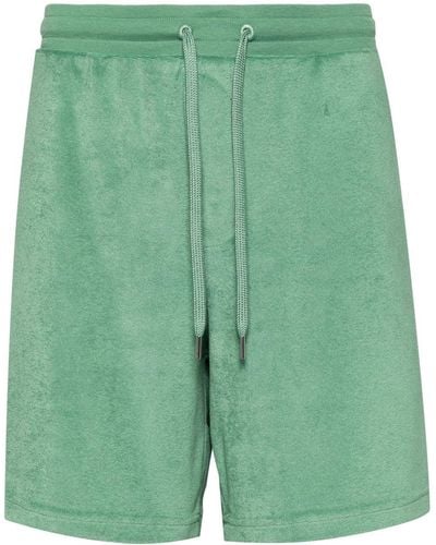 Paul Smith Terry Cloth-effect Pajama Shorts - Green