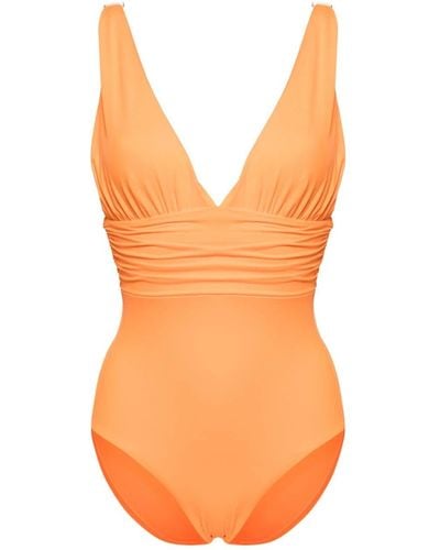 Melissa Odabash Panarea V-neck Swimsuit - Orange