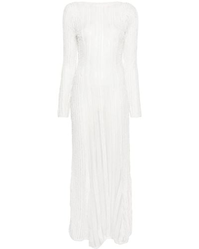 Charo Ruiz Saley lace maxi dress - Blanco