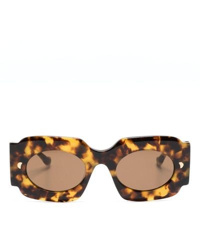 Nanushka Cathi Oversize-frame Sunglasses - Brown