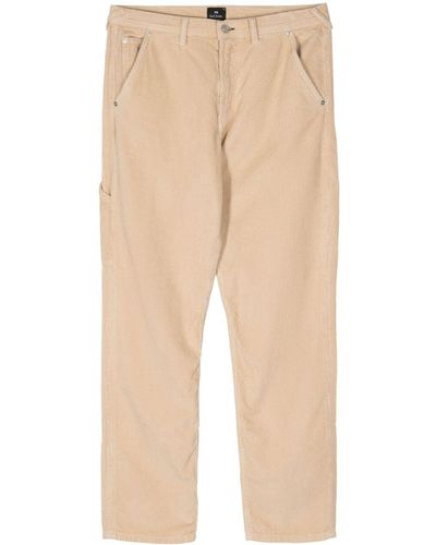PS by Paul Smith Corduroy Carpenter Straight Trousers - Natural