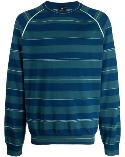 PS by Paul Smith Gestreifter Pullover - Blau