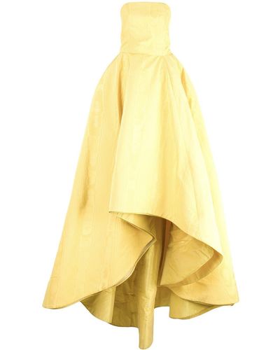 Oscar de la Renta High Low Ball Gown - Yellow