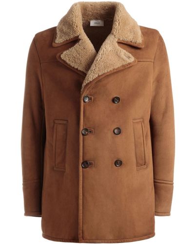 Bally Notched-lapels Double-breasted Coat - Brown