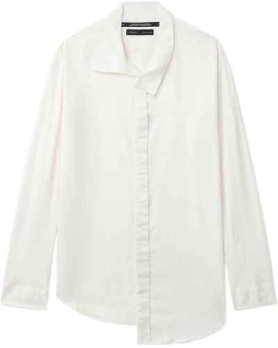Julius Asymmetric Button-up Shirt - White