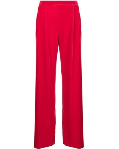 Amazuìn Straight-leg Velvet Pants - Red