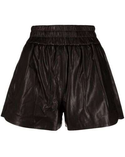 IRO Pantalones cortos de talle alto - Negro