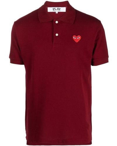 COMME DES GARÇONS PLAY Embroidered Heart Polo Shirt