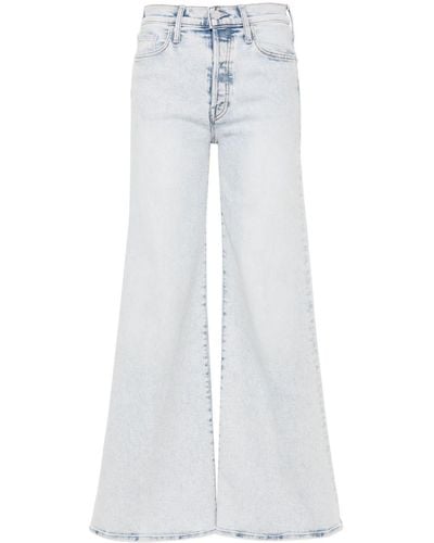 Mother Jeans a gamba ampia The Tomcat Roller - Bianco